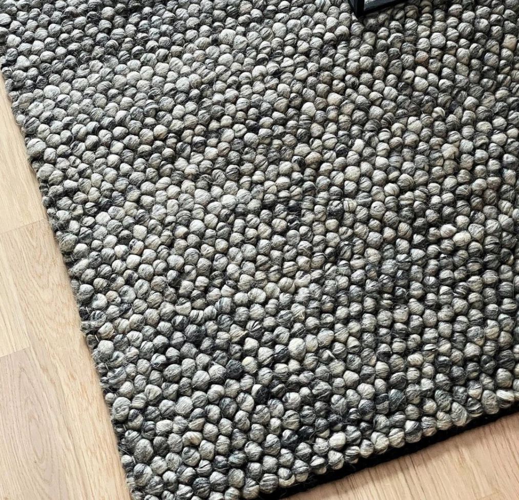 Tappeto in lana 'Avafors Wool Bubble' - Grigio