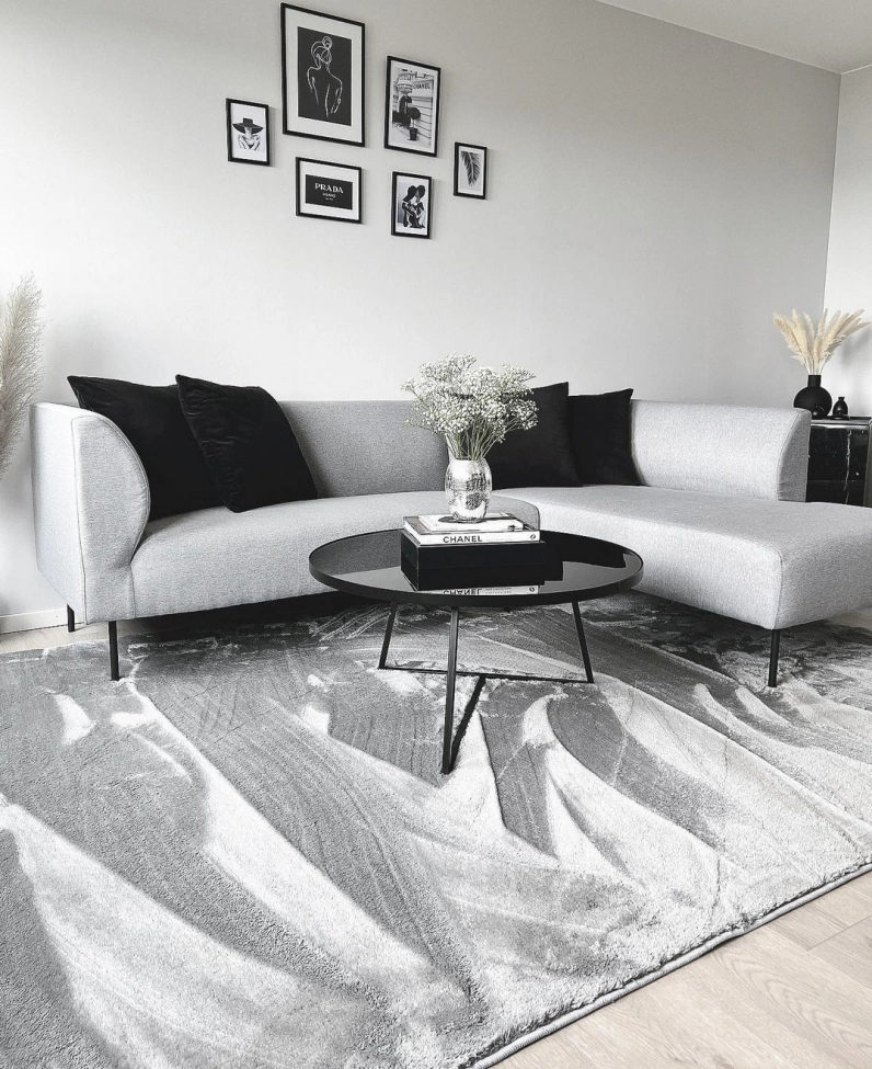 Tappeto a pelo lungo 'Aranga Super Soft' - Grigio