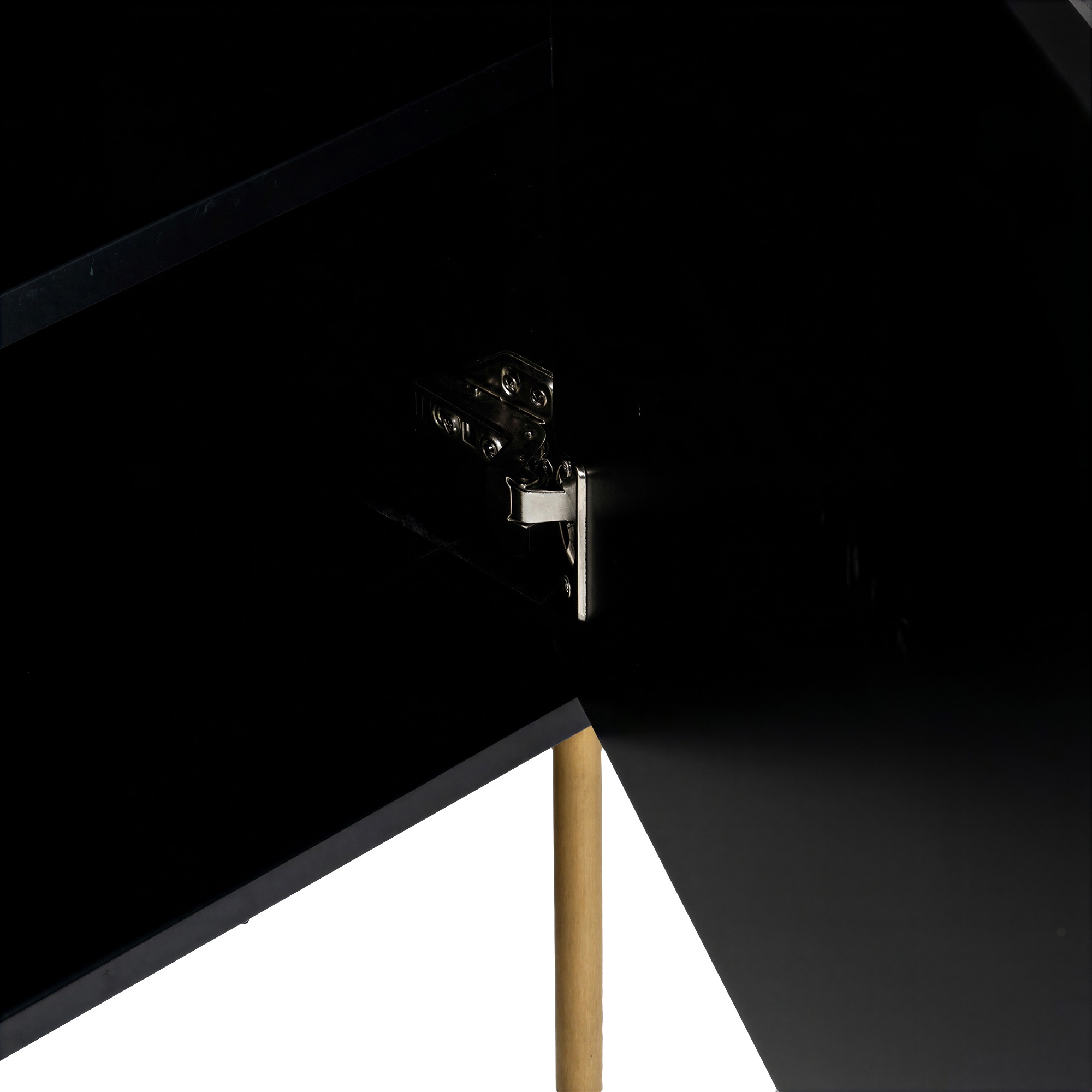 Sideboard 'Fr&ouml;lunda' - Nero/Oro
