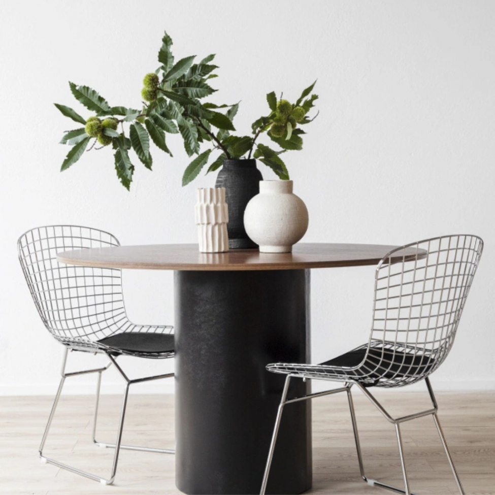 Tavolo 'Rounded' Rotondo 120cm - Noce