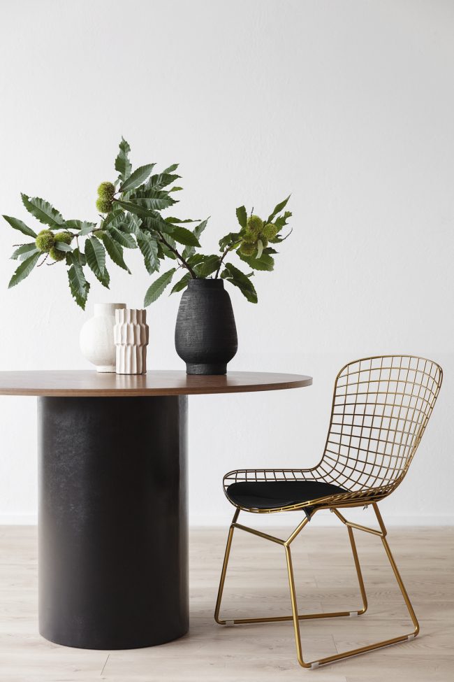 Tavolo 'Rounded' Rotondo 120cm - Noce