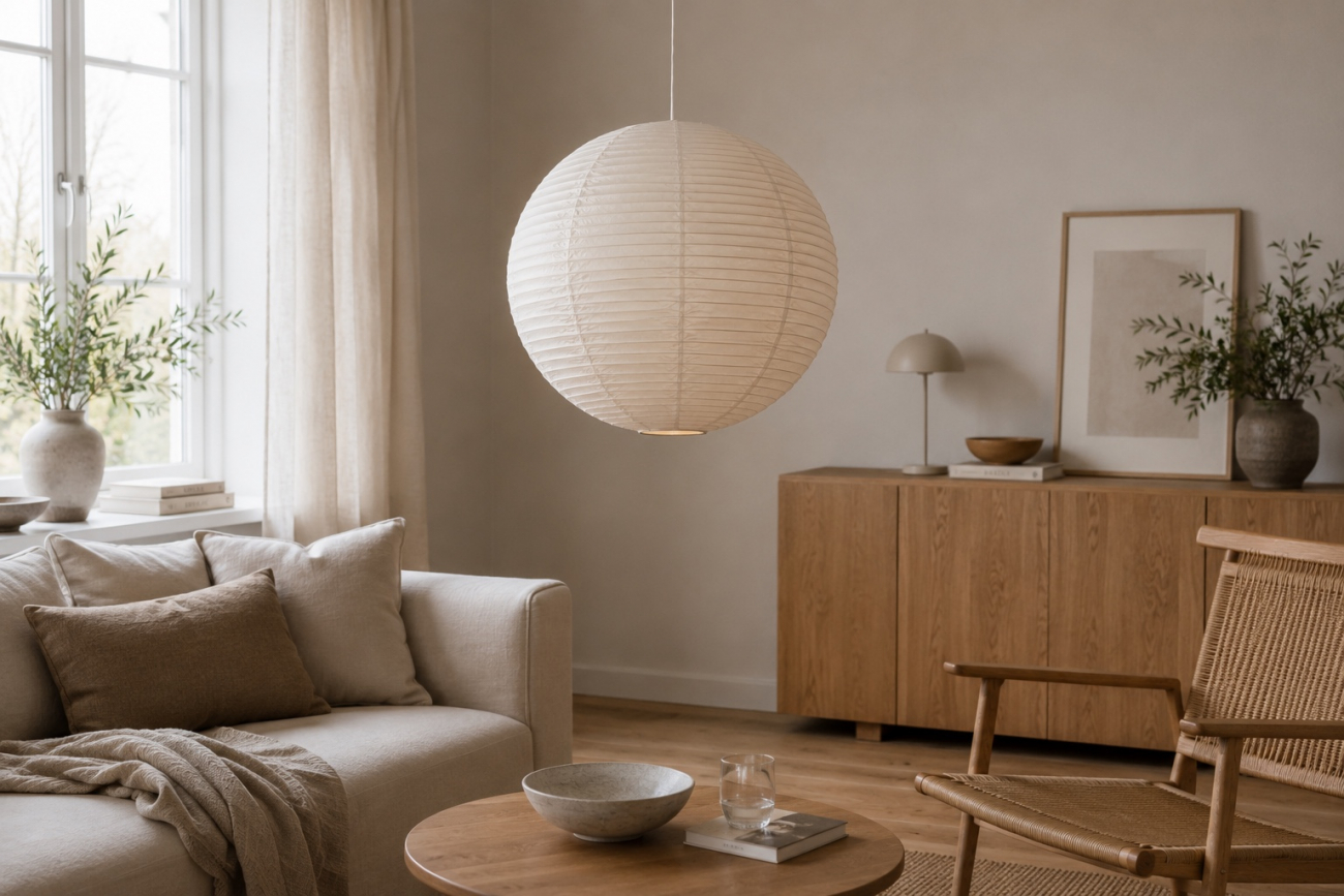 Lampada a sospensione 'Lycka' - Bianca 30cm