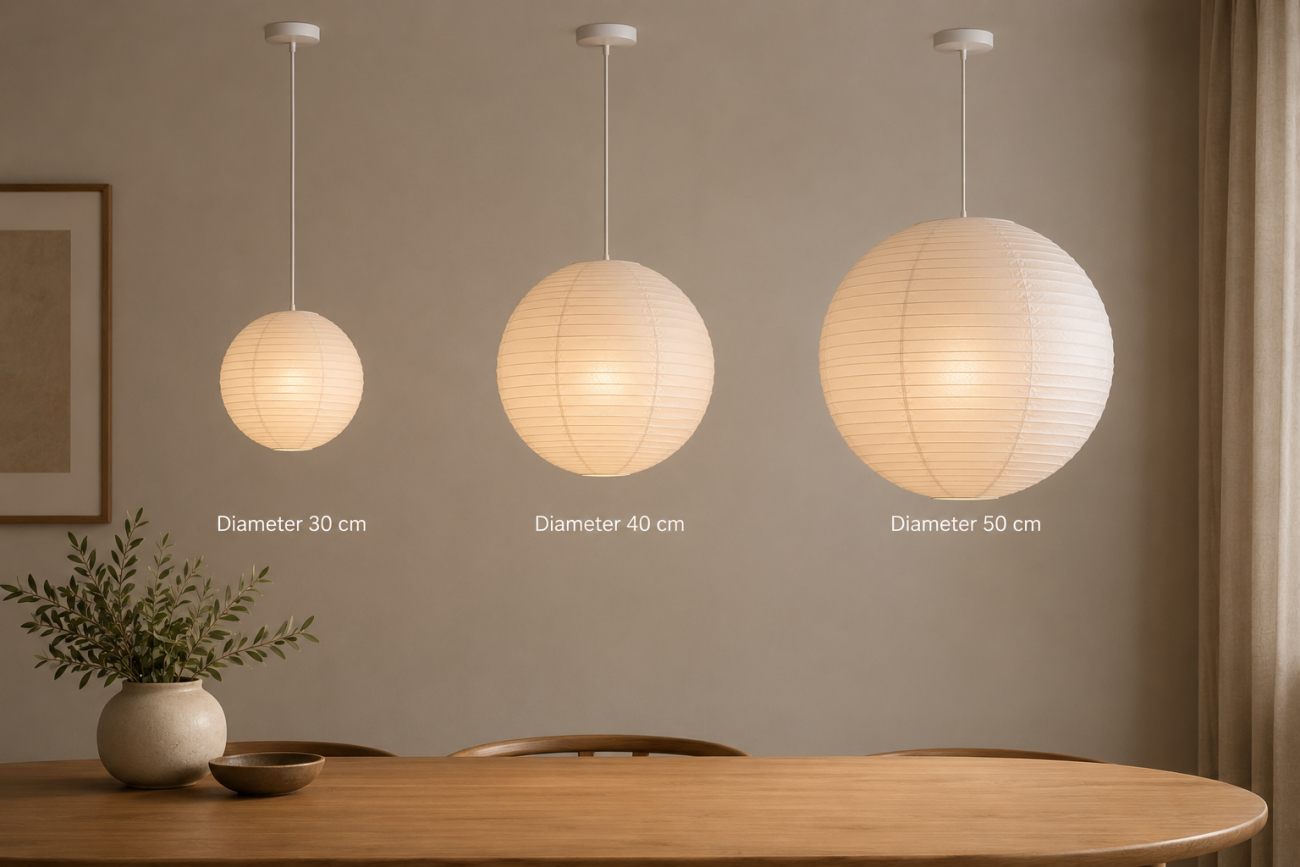 Lampada a sospensione 'Lycka' - Bianca 40cm