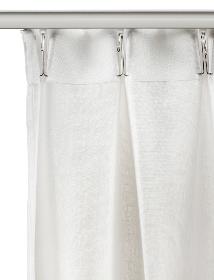 Tenda con nastro arricciato 'Dalsland' 145x250 - Grigia