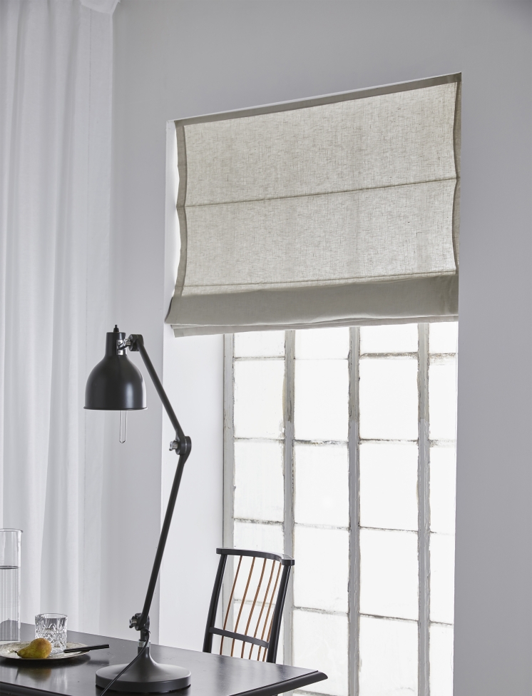 Tenda a rullo 'Sunday' 140x180 - Grigio chiaro