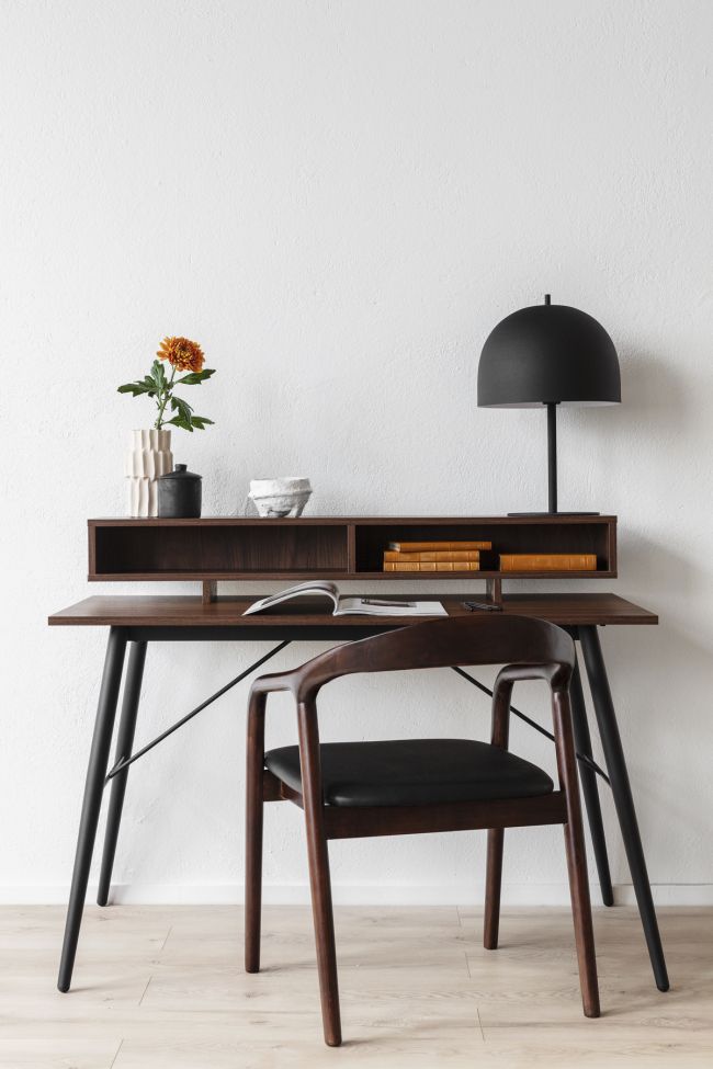 Scrivania 'Aspa' - Noce/Naturale