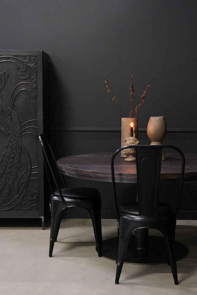 Tavolo da pranzo 'Jack' rotondo 120cm - Nero