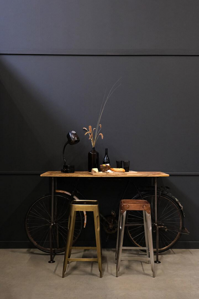 Tavolino Vintage bicycle - Legno/Ferro