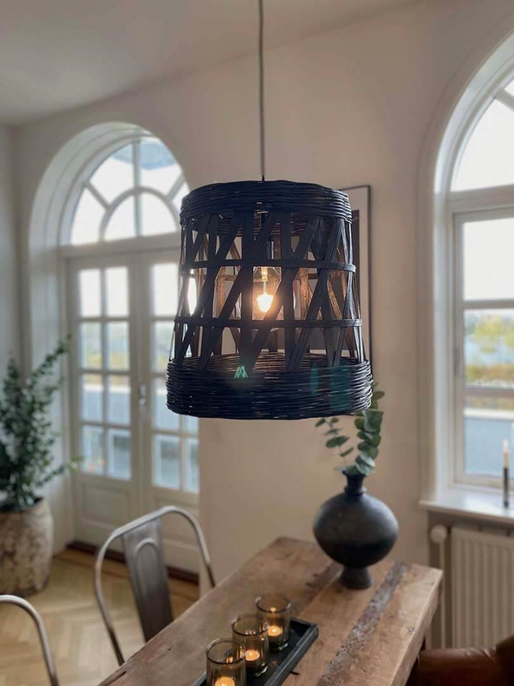 Lampada da soffitto 'Tulda' - Nera