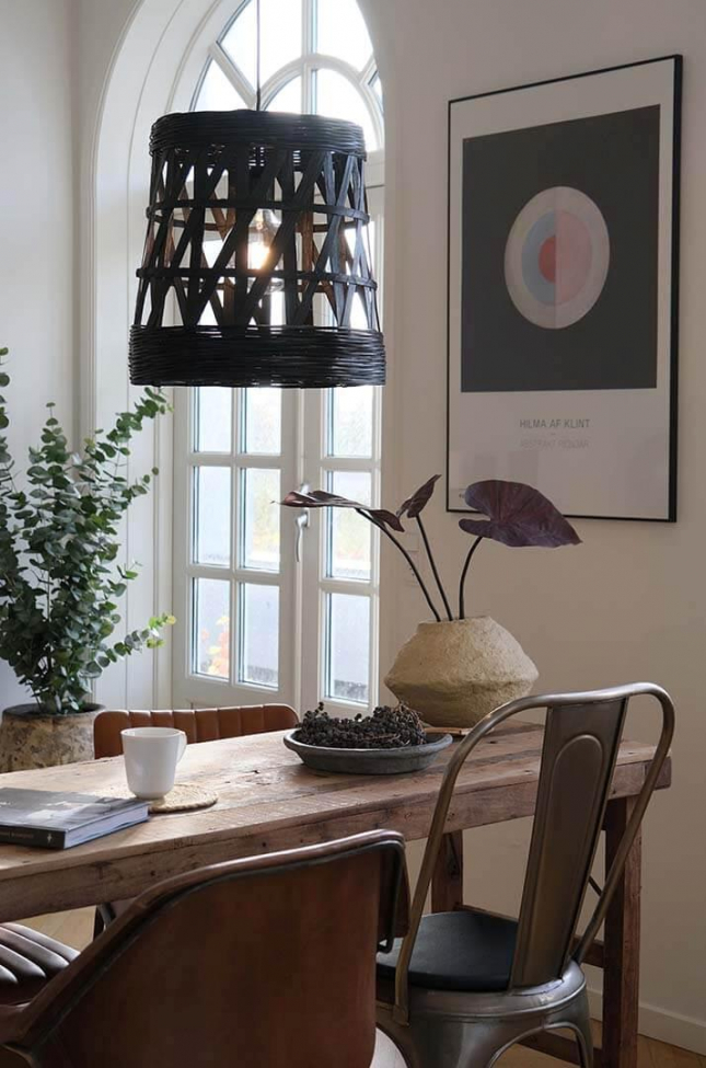 Lampada da soffitto 'Tulda' - Nera