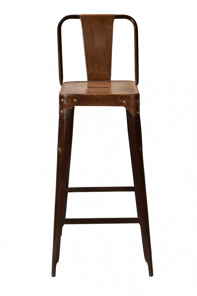 Sgabello 'Cope' - Seduta in pelle 2