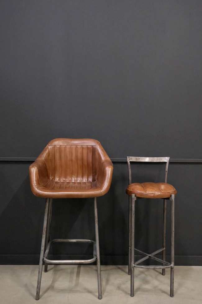 Sgabello 'Icon' - Pelle