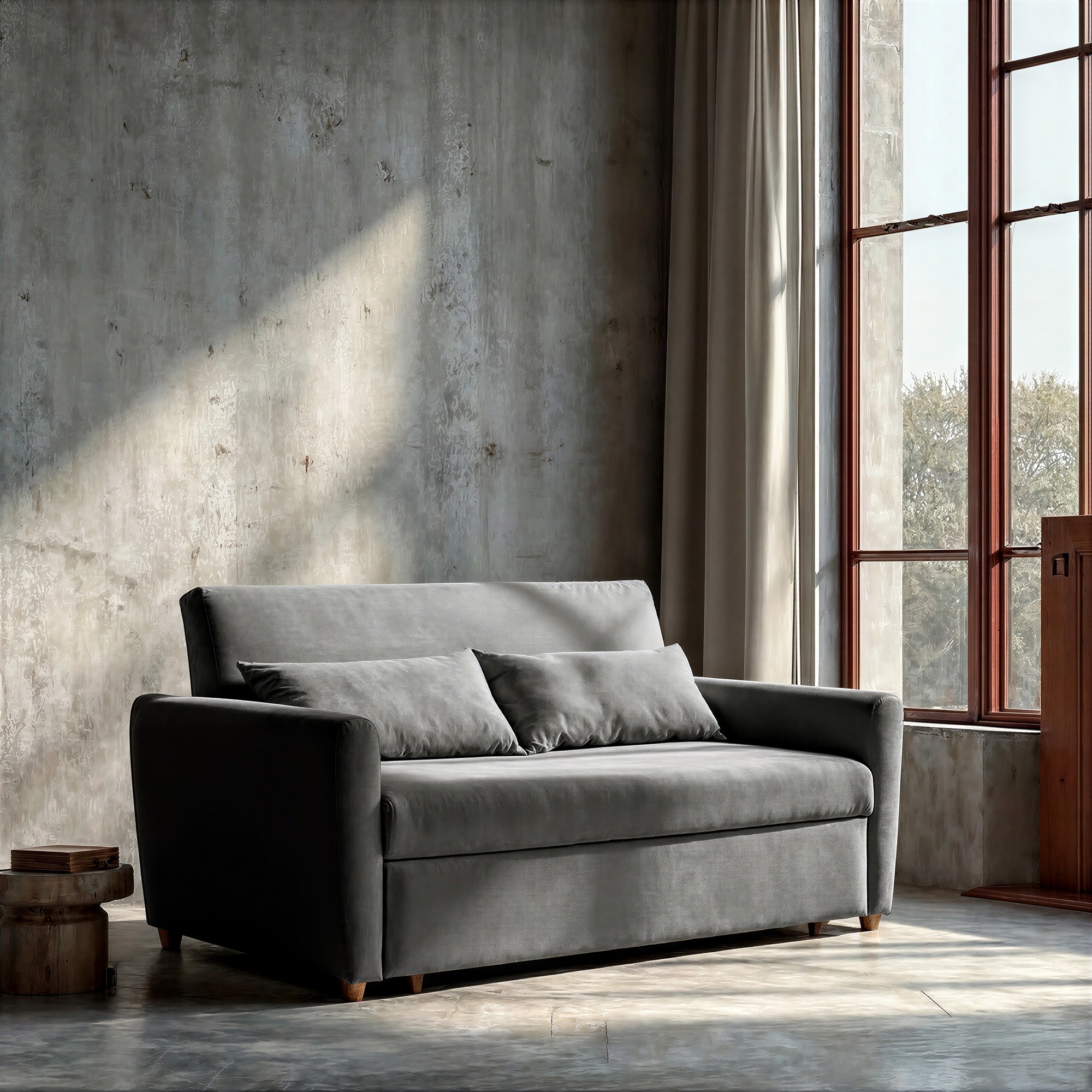 Poltrona letto 'San Francisco' - Grigio scuro