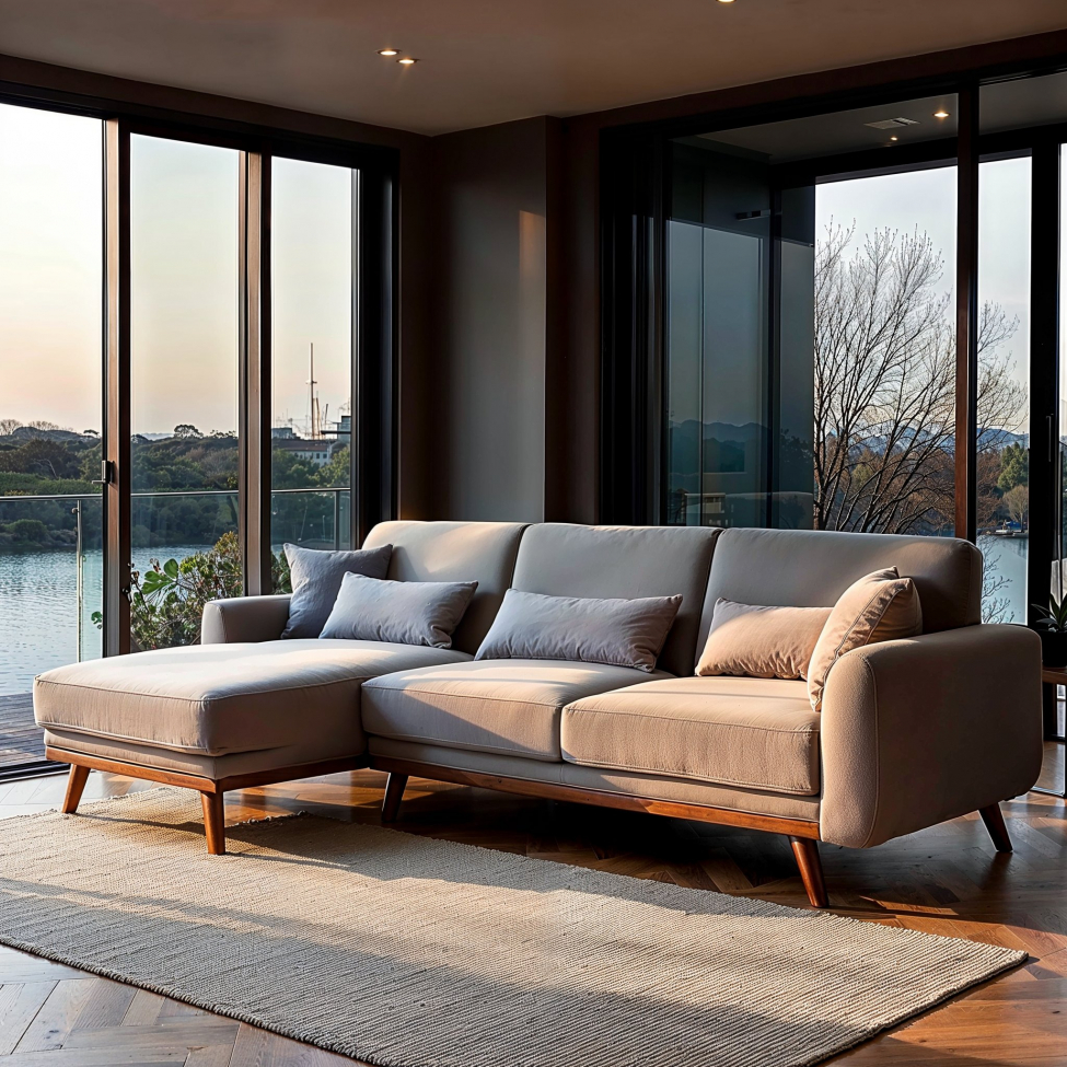 Divano letto 'Texas' - Grigio chiaro