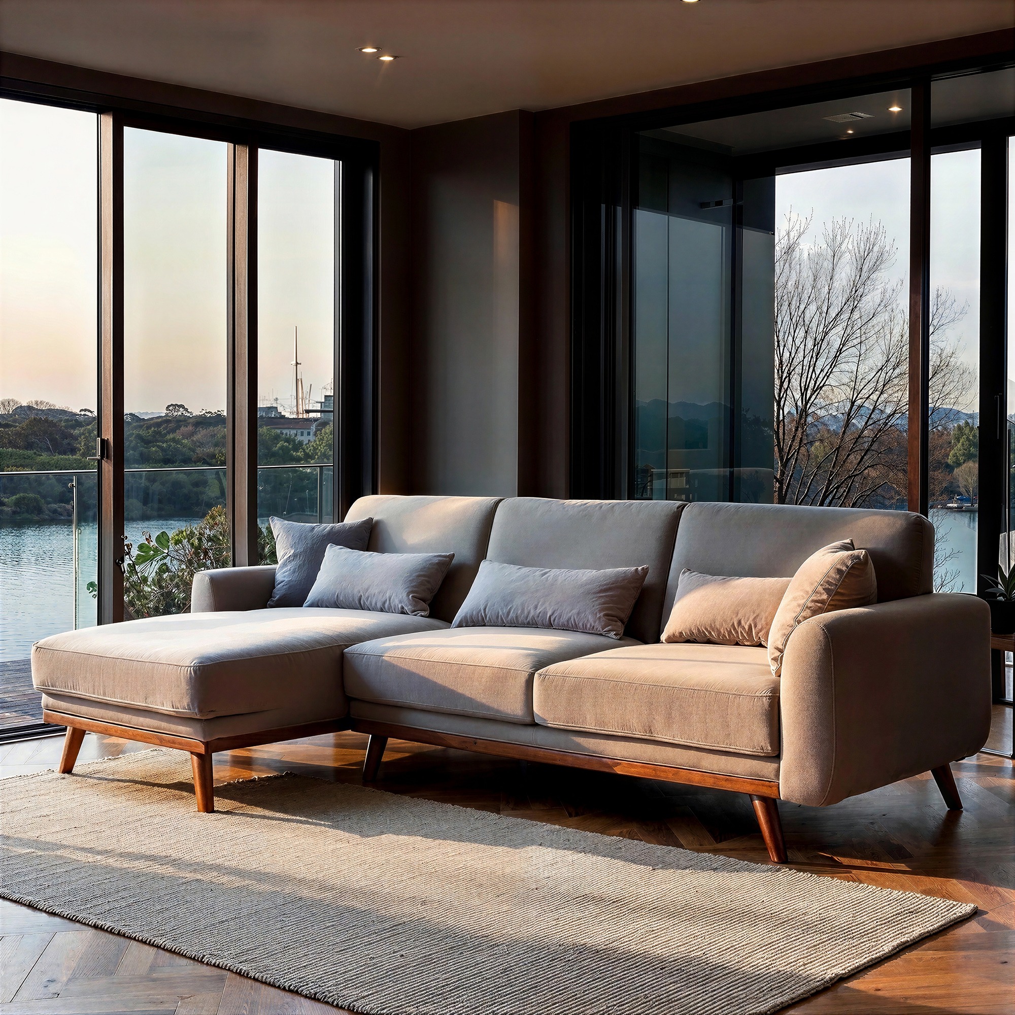 Divano letto 'Texas' - Grigio chiaro