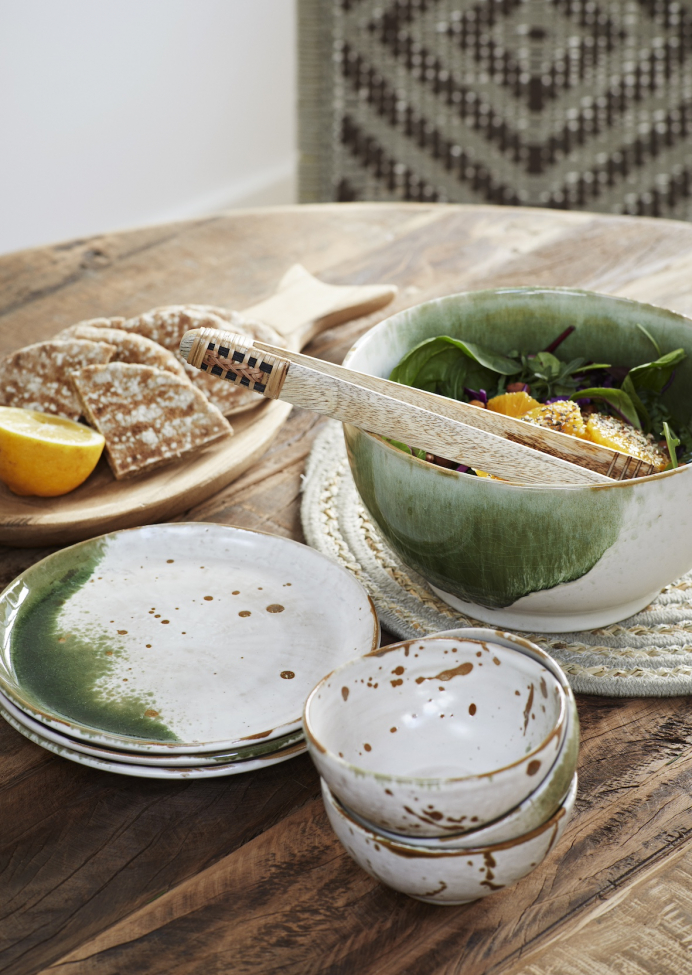 Tavolo da pranzo 'Riciclato' Rotondo 110cm - Naturale/legno riciclato