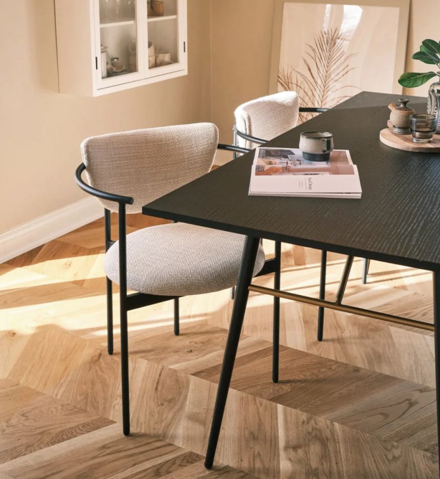 Sedia 'Lunar' - Crema Boucle