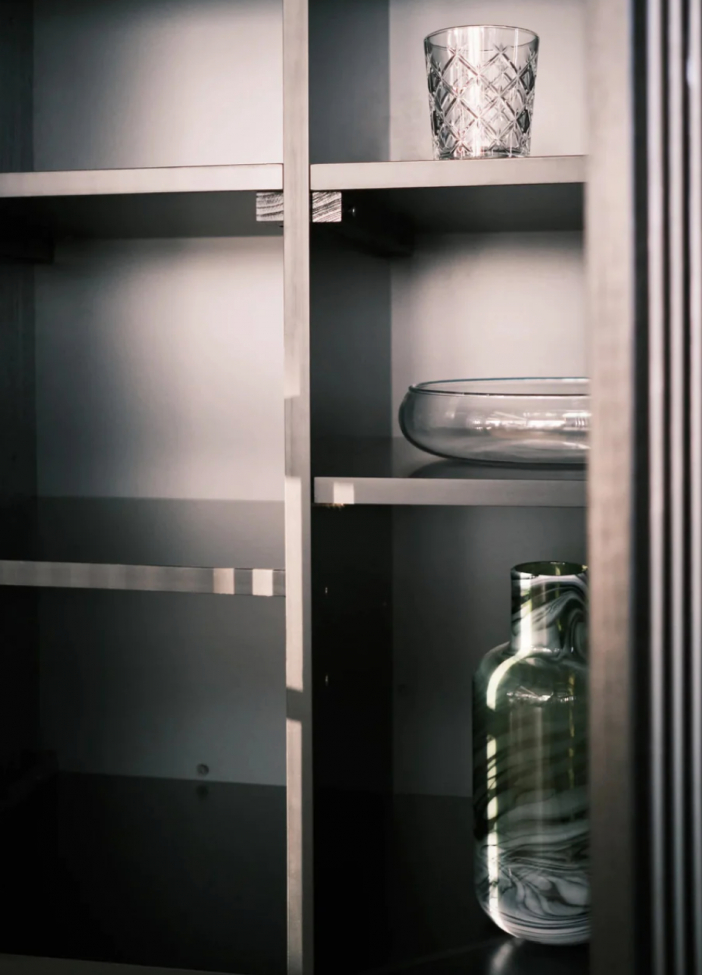 Panca alta 'Louvre' - Noce