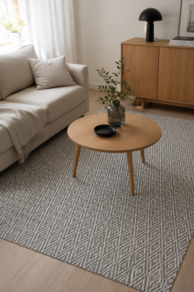 Tappeto 'Cozy Luxury' 200x300cm - Grigio/Bianco