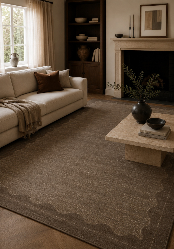 Tappeto 'Lunelle' - Marrone