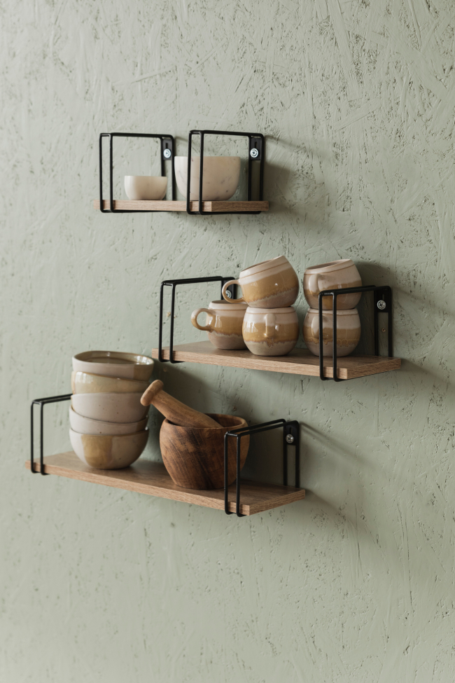 Mensole da parete 'Square' 3 pezzi - Rovere