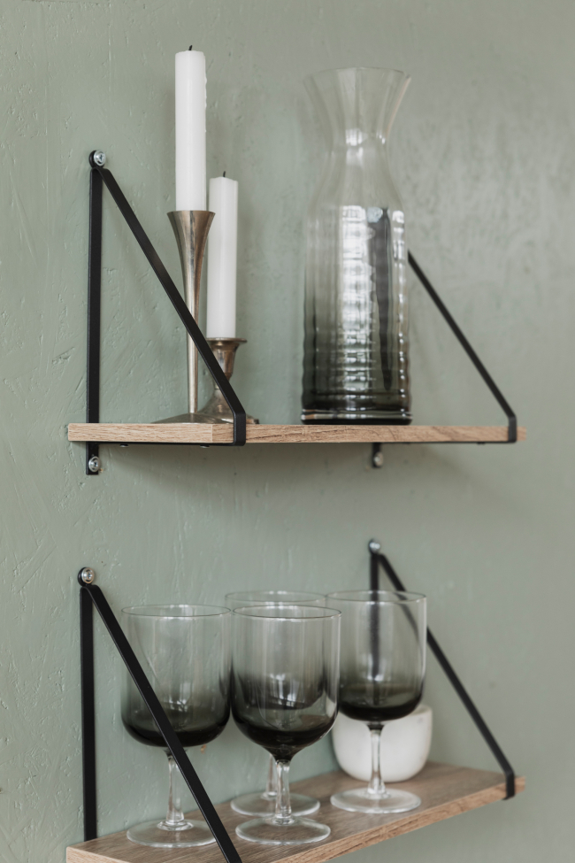 2-pezzi Mensole da parete 'Triangle' - Naturale