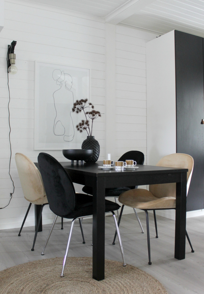 Sedia 'Lux' - Nero/Argento