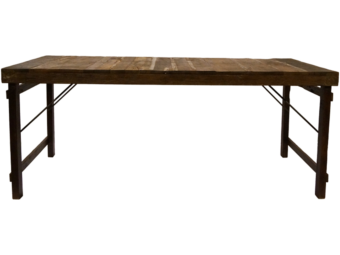 Tavolo da pranzo Vintage 180x90cm - Legno/Ferro
