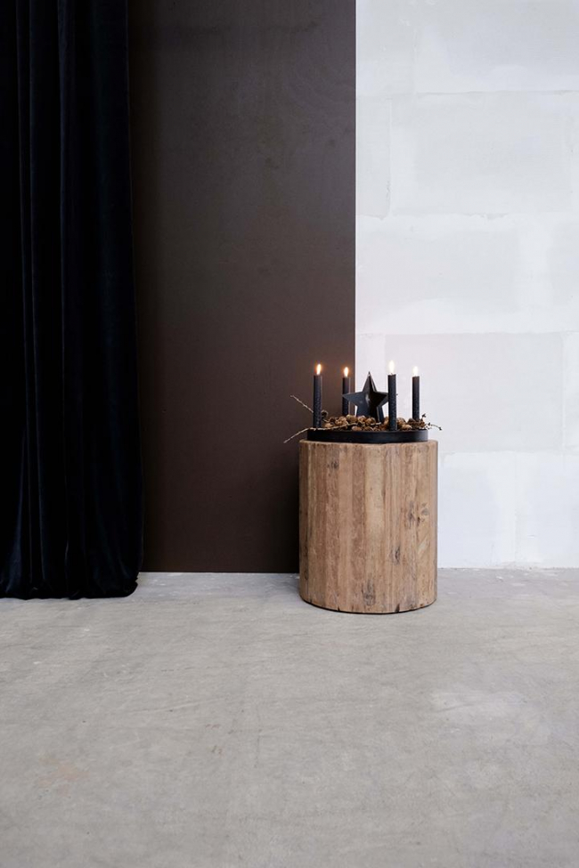 Tavolino rotondo Vintage - Legno