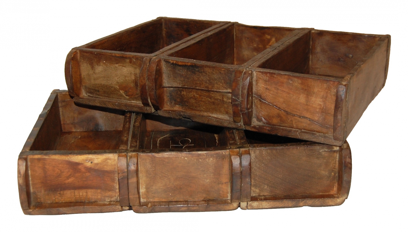 Scatola Vintage 3 scomparti - Legno