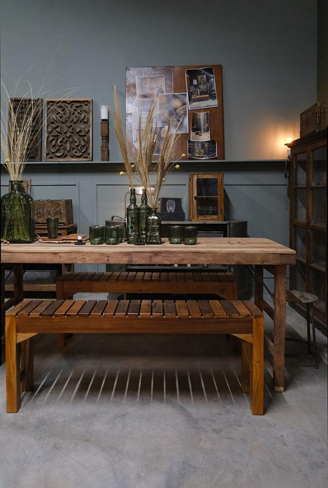 Vecchia panca in legno Vintage - Legno