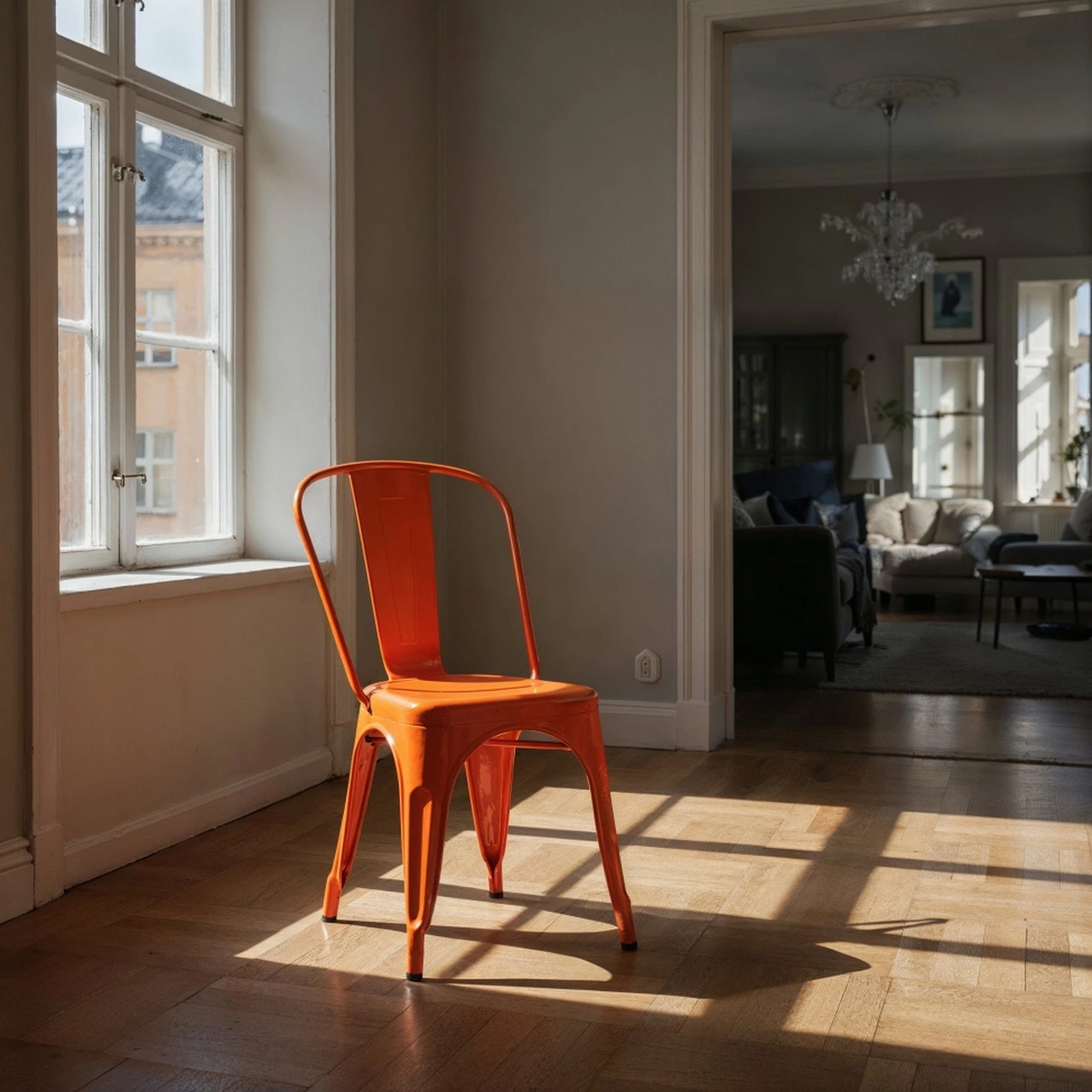 Sedia 'Montmartre' - Lucido arancione