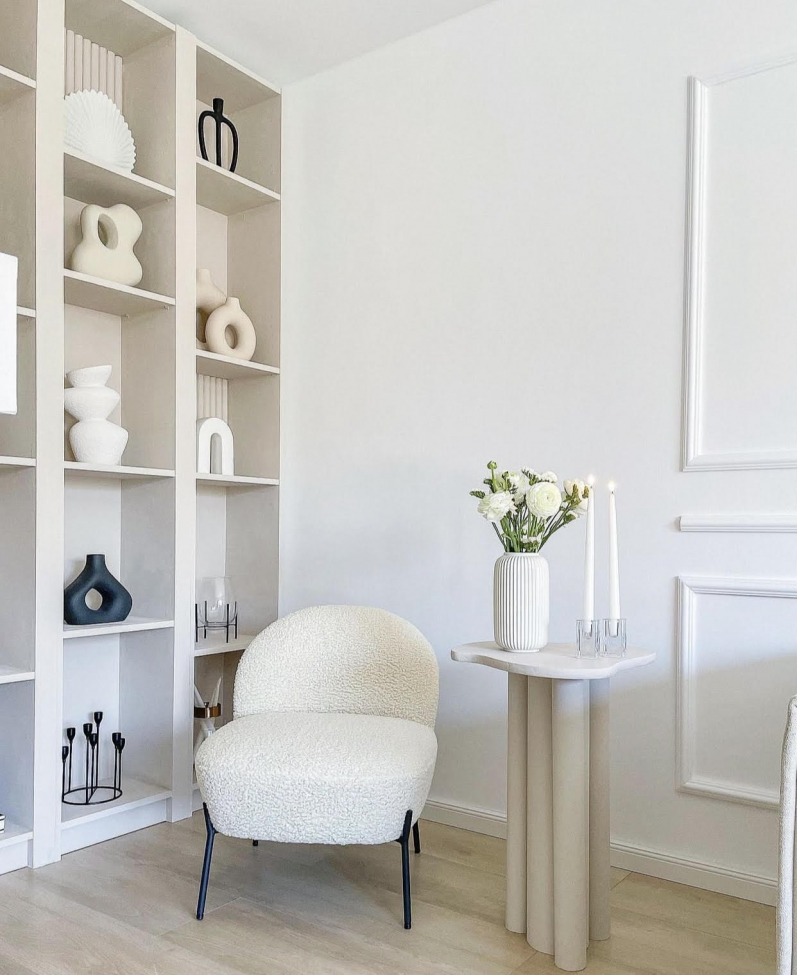 Poltrona 'Gori' - Bianco/Teddy