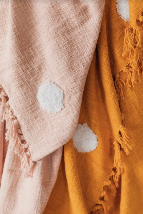 Coperta 'Dots' - Arancione