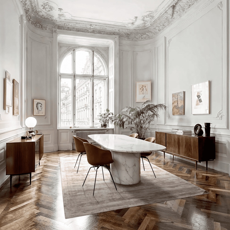 Tappeto in viscosa 'Jodhpur' 70x300cm - Grigio Chiaro/Beige