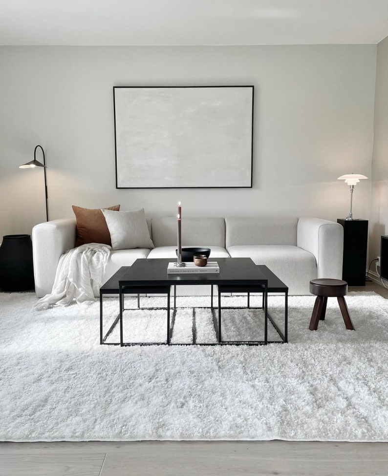 Tappeto 'Cosy' 80x180cm - Bianco