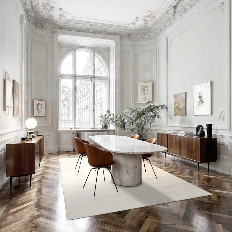 Tappeto in viscosa 'Jodhpur' 70x300cm - Beige chiaro