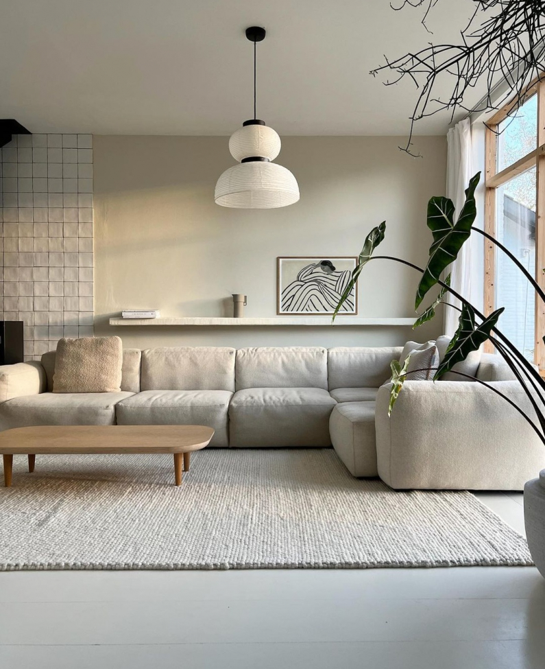 Tappeto in lana 'Avafors' 70x140cm - Beige