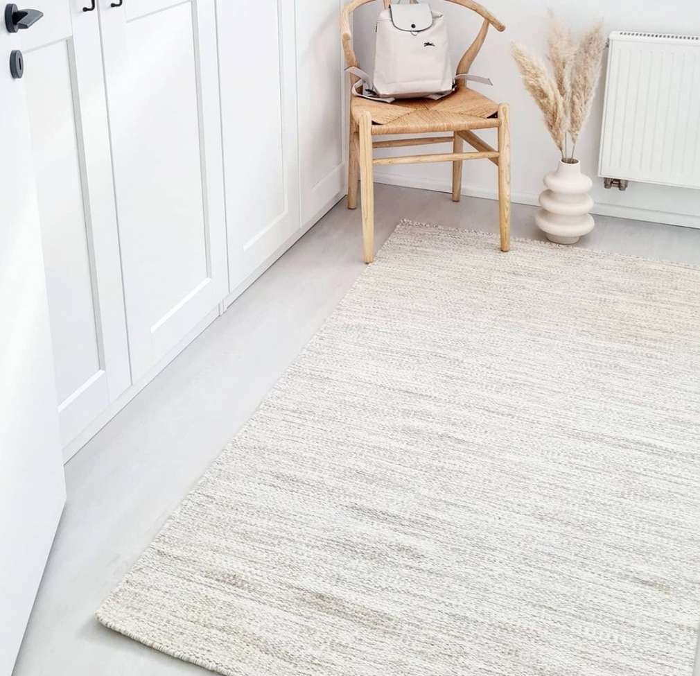 Tappeto in lana 'Dhurry' 80x150cm - Naturale