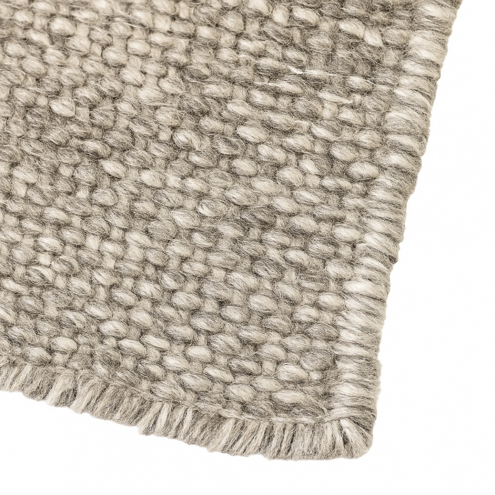 Tappeto in lana 'Dhurry' 70x200cm - Grigio