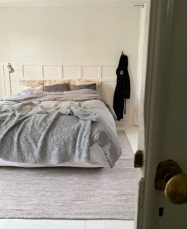 Tappeto in lana 'Dhurry' 250x350cm - Grigio