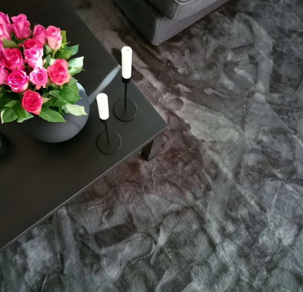 Tappeto rotondo 'Aranga Super Soft' 120cm - Antracite