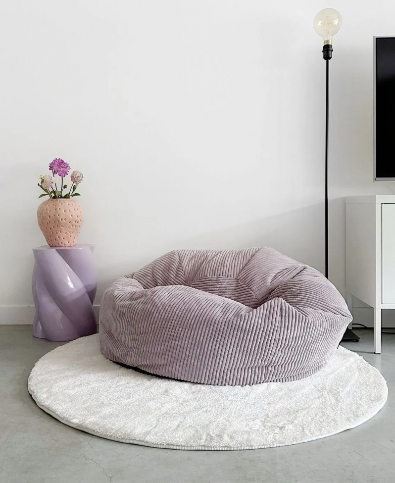 Tappeto rotondo 'Aranga Super Soft' 80cm - Bianco