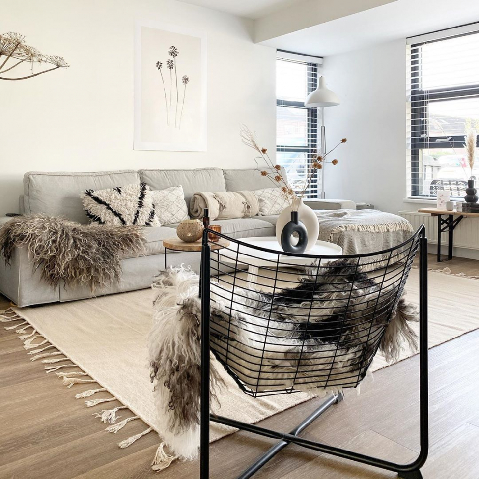 Tappeto in lana 'Malana' 240x340cm - Beige