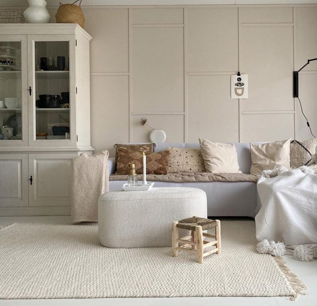 Tappeto in lana 'Cartmel' 240x240cm - Bianco sporco