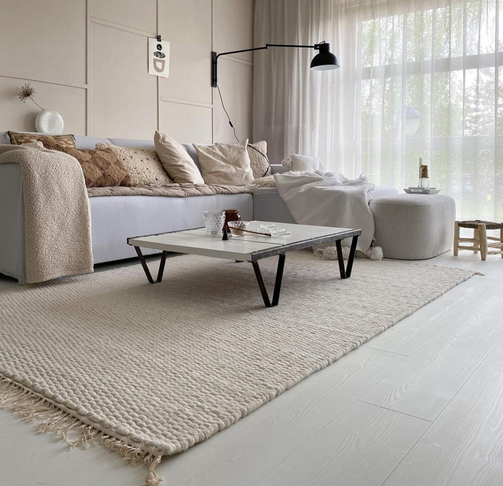 Tappeto in lana 'Cartmel' 70x200cm - Bianco sporco