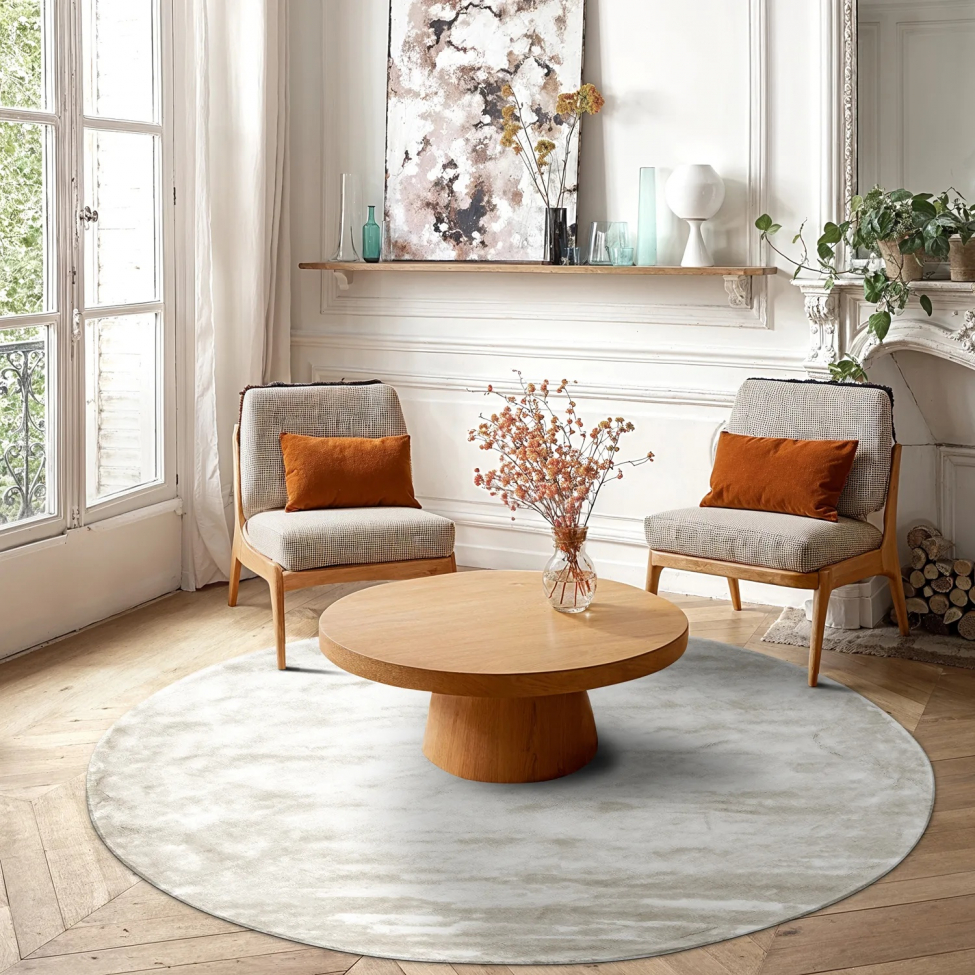 Tappeto rotondo 'Jodhpur' 160cm - Offwhite