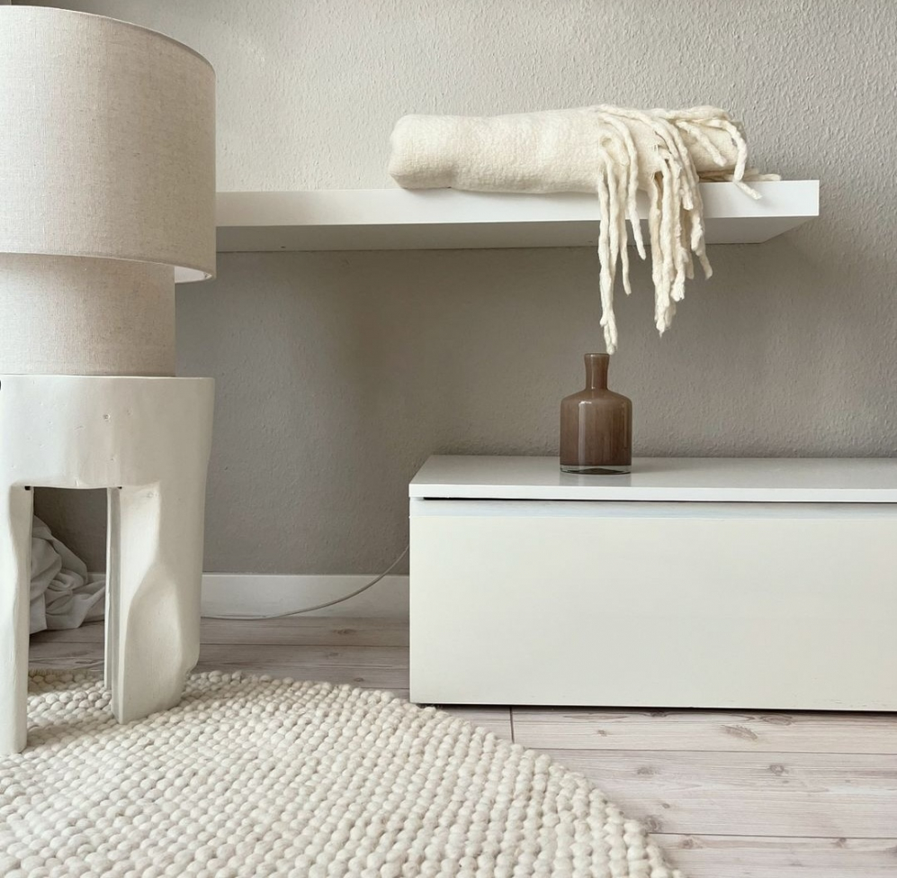 Tappeto rotondo 'Avafors' 200cm - Beige