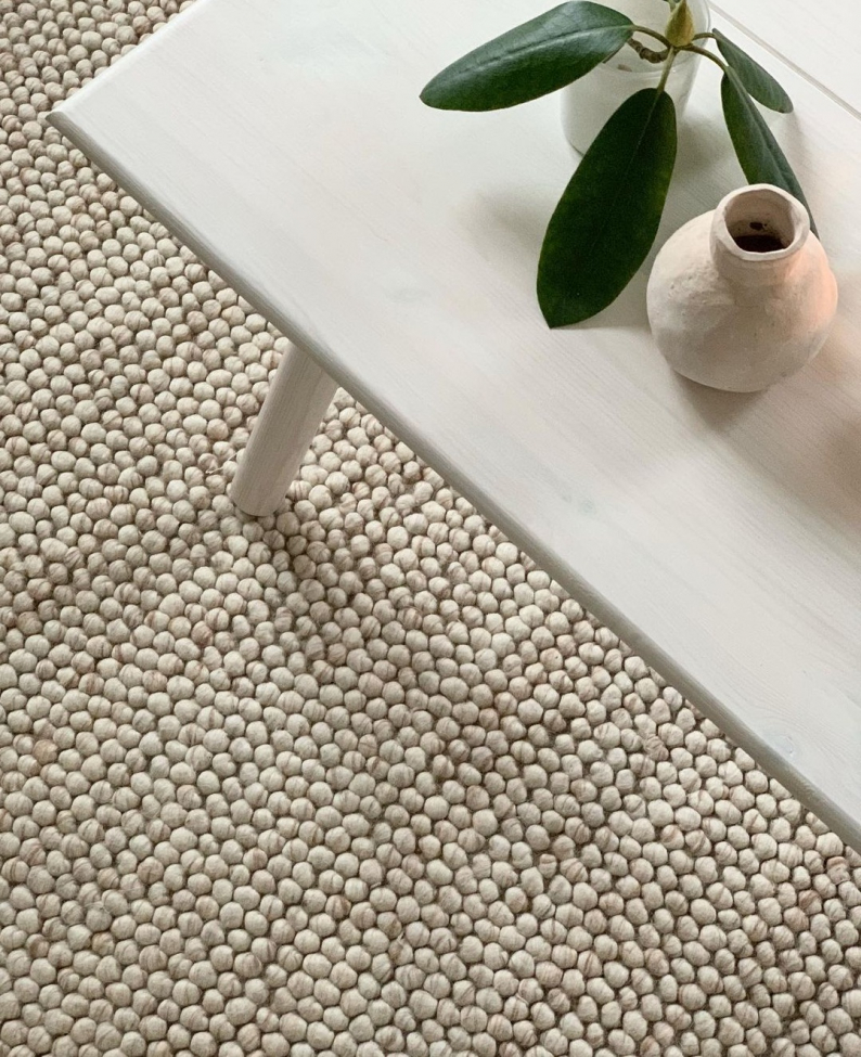 Tappeto rotondo 'Avafors' 200cm - Beige