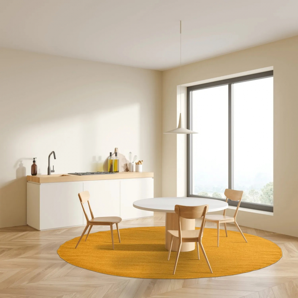 Tappeto rotondo 'Hamilton' 240cm - Zafferano